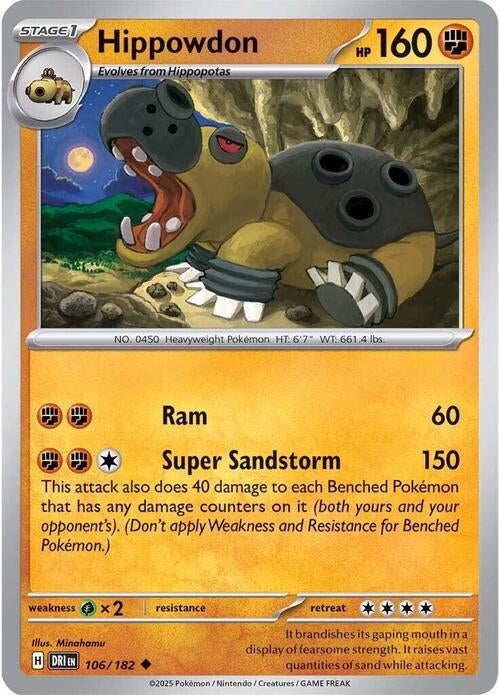 Destined Rivals Hippowdon #106/182